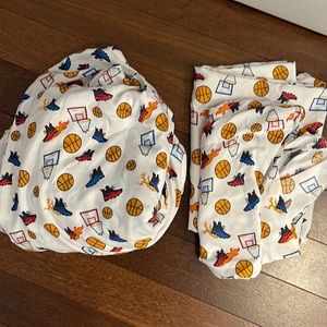 Queen size basketball and sneaker sheets